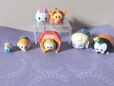 Disney TSUM TSUM Vinyl Toy Figures Lot of 7 Figures Pluto Frozen Collectable