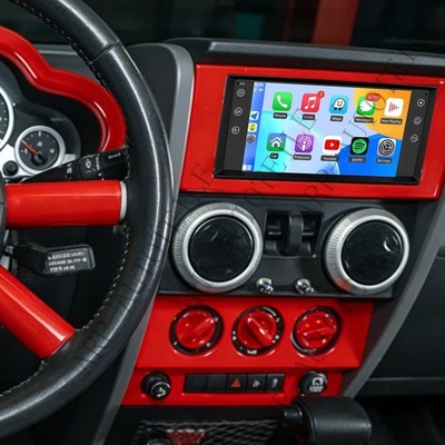 2+64G Android 15 Car Radio For 2007-2017 Jeep Wrangler JK Carplay GPS MP5 Player
