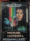 Michael Jackson's Moonwalker (Sega Genesis 1990) Game Box and Manual Tested