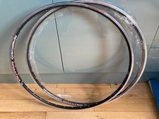Retro NOS NEW AMBROSIO EVOLUTION TQB, bicycle rim in black eyeletted 700c 36h