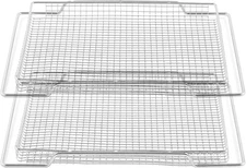 2 Pcs Air Fryer Basket Replacement for Breville Smart Oven Air Fryer Pro 304 ...