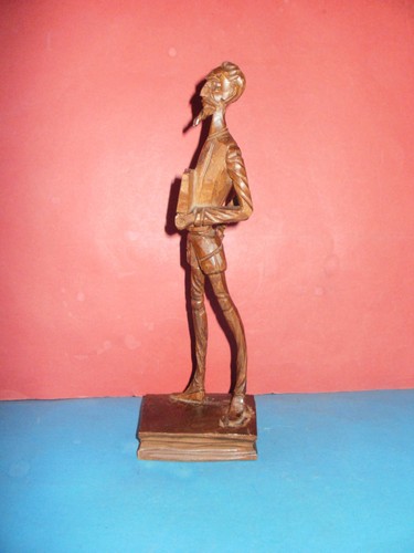 Vintage Don Quixote Wooden Figurine – Hand Carved Olive Wood, Spain, 25 cm - Picture 14 of 20