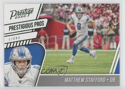 2020 Prestige Prestigious Pros Xtra Points Green /199 Matthew Stafford 1tv2