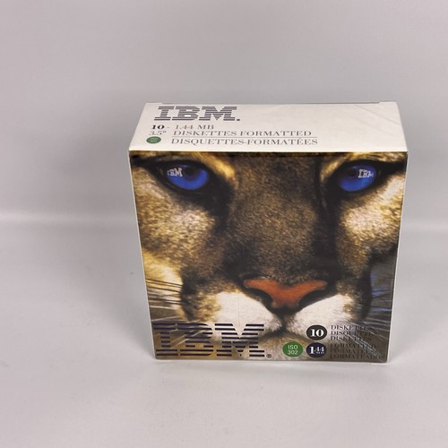 Disquettes IBM x10 SCELLÉES - 1,44 Mo formatées ISO 302 - Boîte unique illustration - Photo 2/7