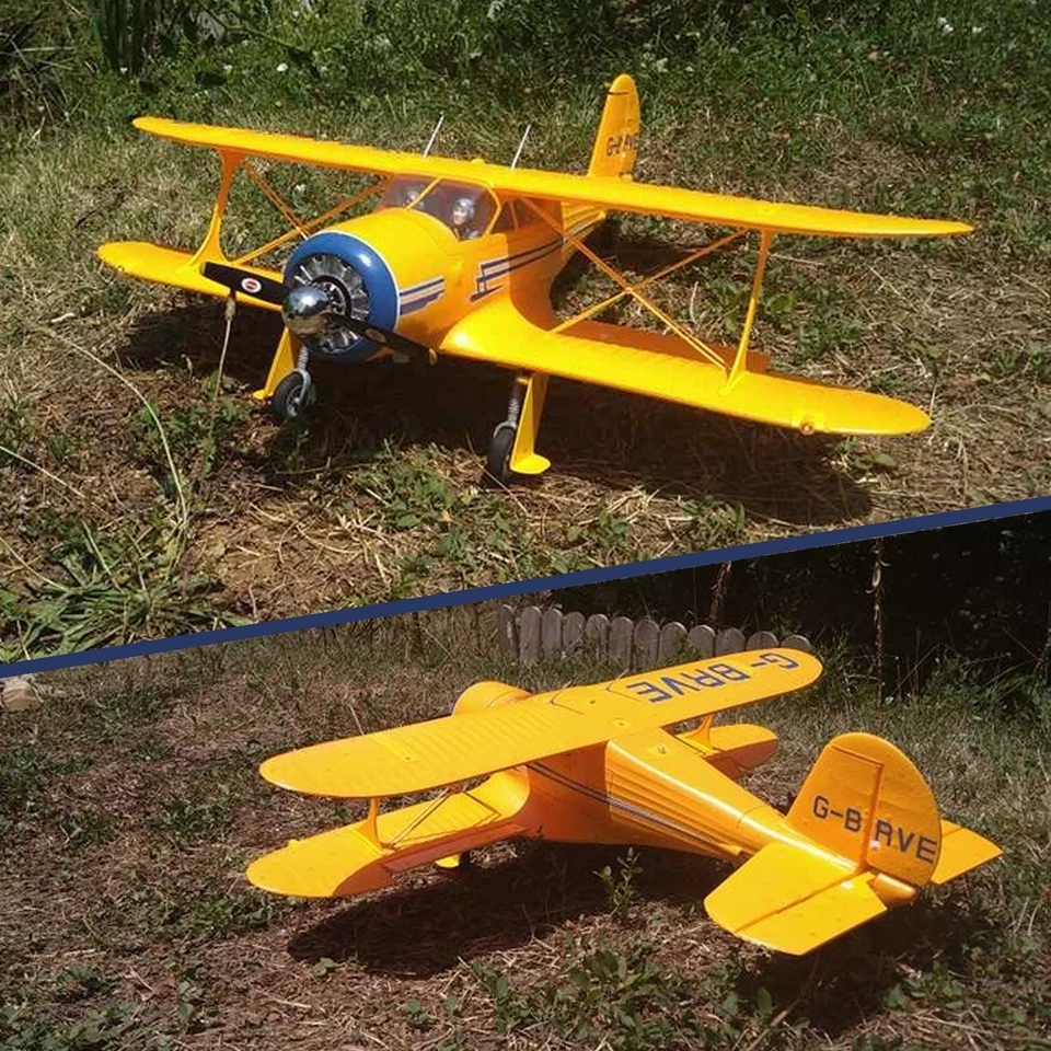 RC Airplane Biplane Beech Plane D17 6G Gyro Control 3D Aerobatic Stunt Plane RTF - Image 3 of 4