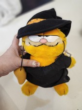 Vintage 1988 Dakin Garfield Halloween Witchy Poo Plush 10th Birthday 10" W/tags