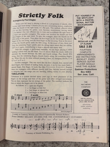 Vintage Guitar Player Magazine Aug 1967 Vol 1 No 2 – The Byrds, VG+/ NF - Rare - Picture 15 of 24