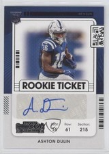 2021 Panini Contenders Rookie Ticket Ashton Dulin #232 Auto 0ym4