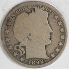 1892 Barber Half Dollar