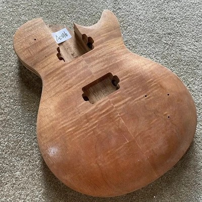 LP Electric Guitar Body Mahogany +Maple Tiger Pattern Front Drum Surface AC496