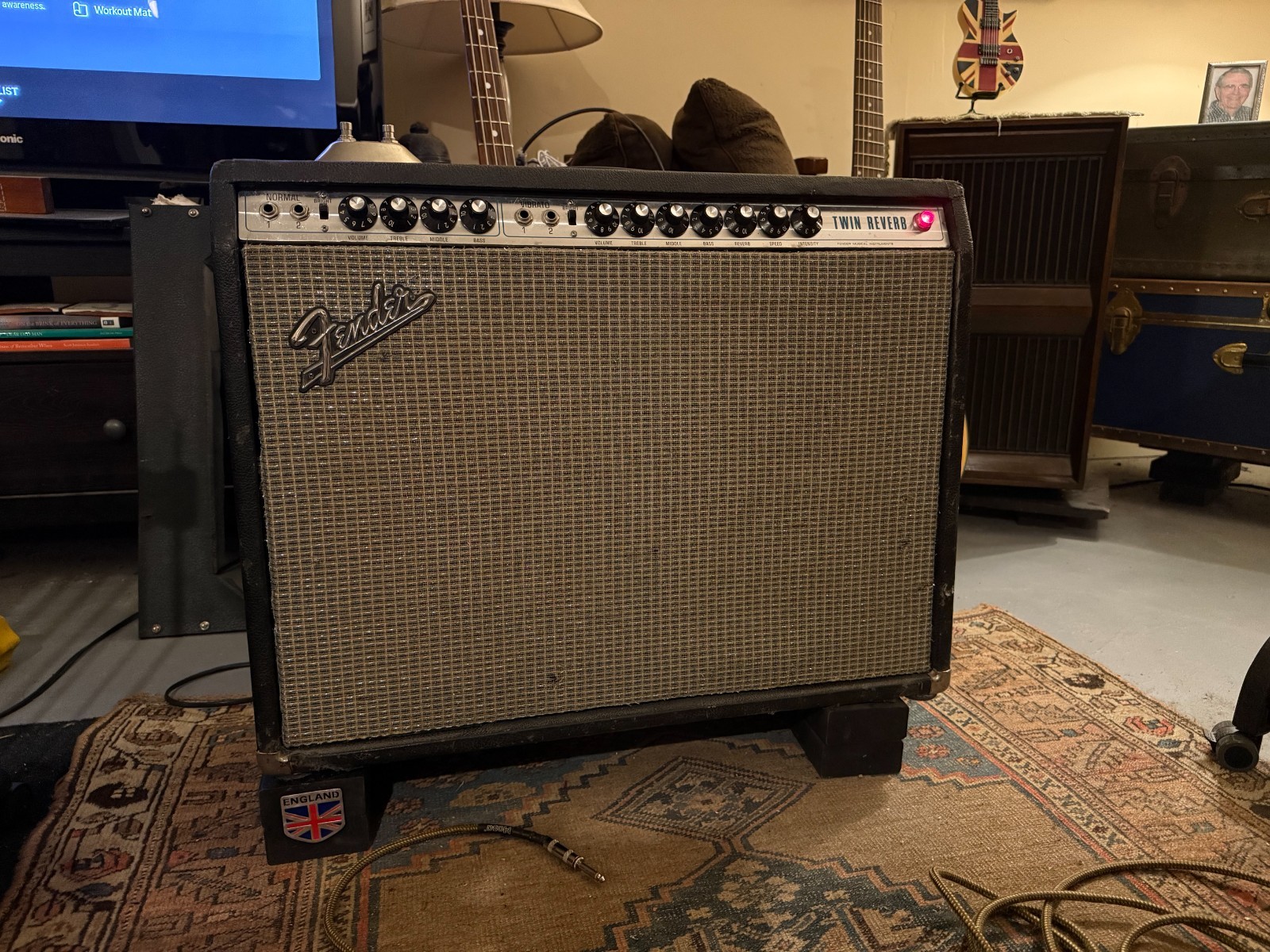 1969 / 70 Fender Twin Reverb Amplifier with Vox Celestion Silver Bell speakers