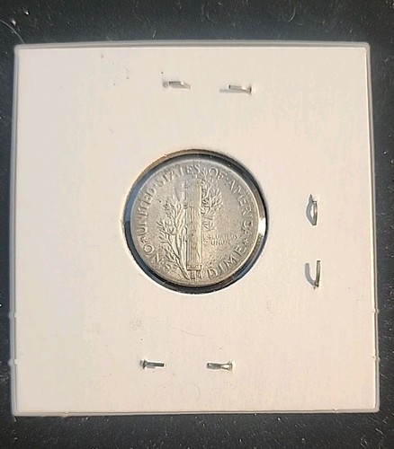 ☆1945 P 90% SILVER Toned MERCURY☆ 5 Over 1 Date Error☆ CIRCULATED/worn& No FT - Picture 3 of 19