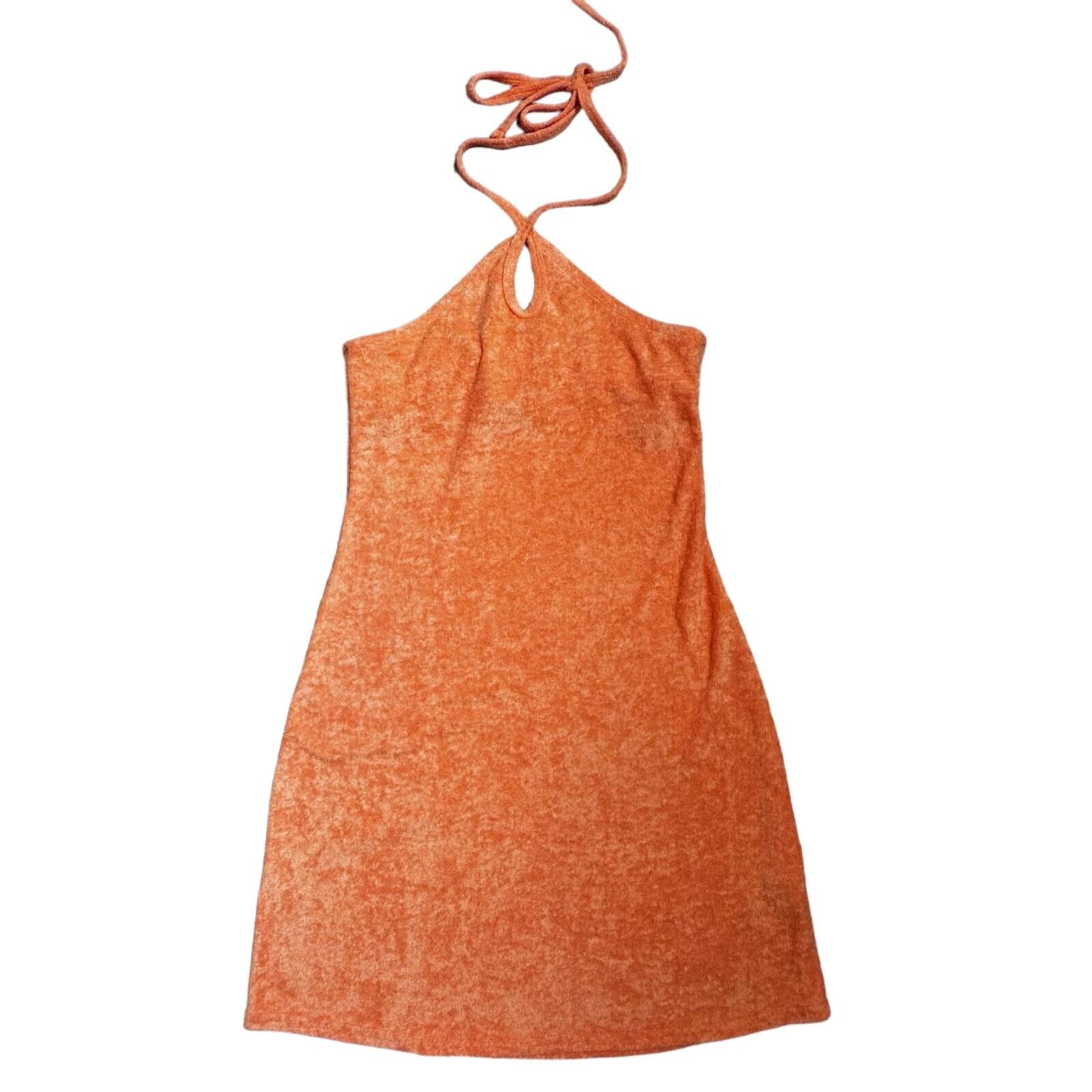 Hollister|Terry Cloth Stretch Mini Dress|Orange|NWOT|SZ XS