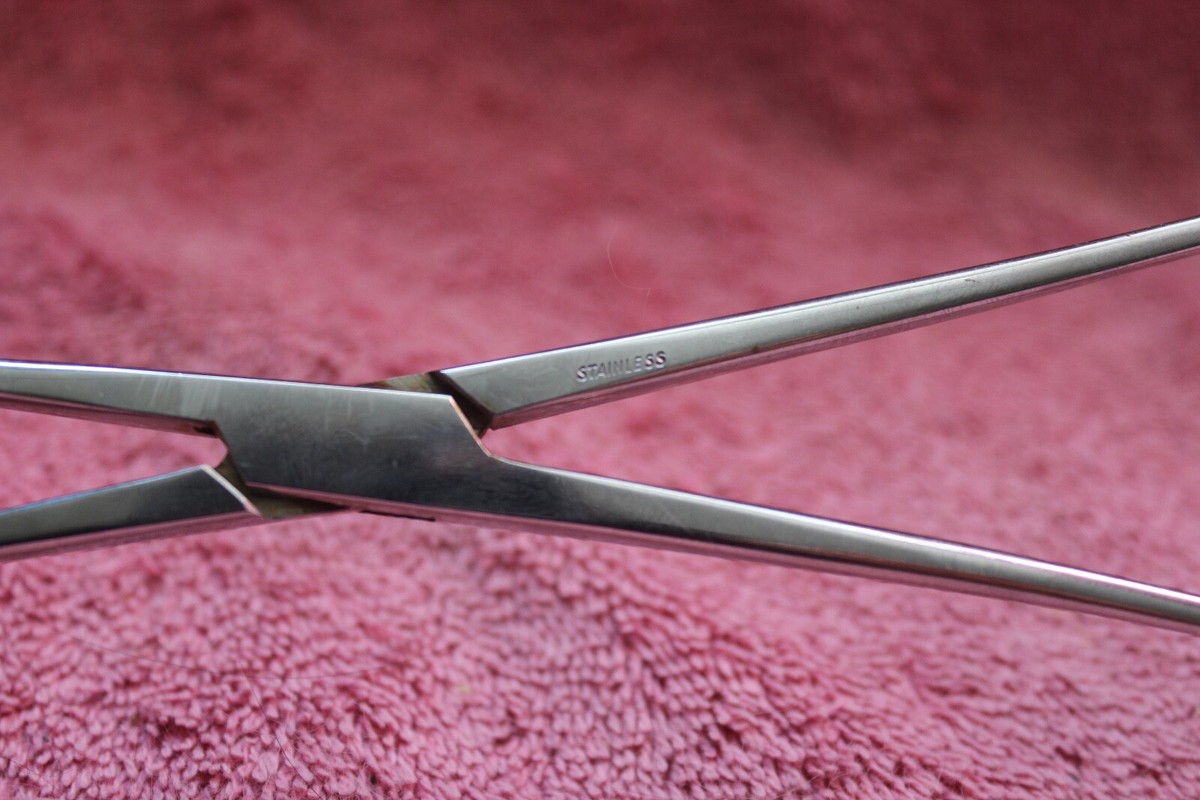 2 Surgical Stainless Steel Medical Clamps & 1 Small Trauma