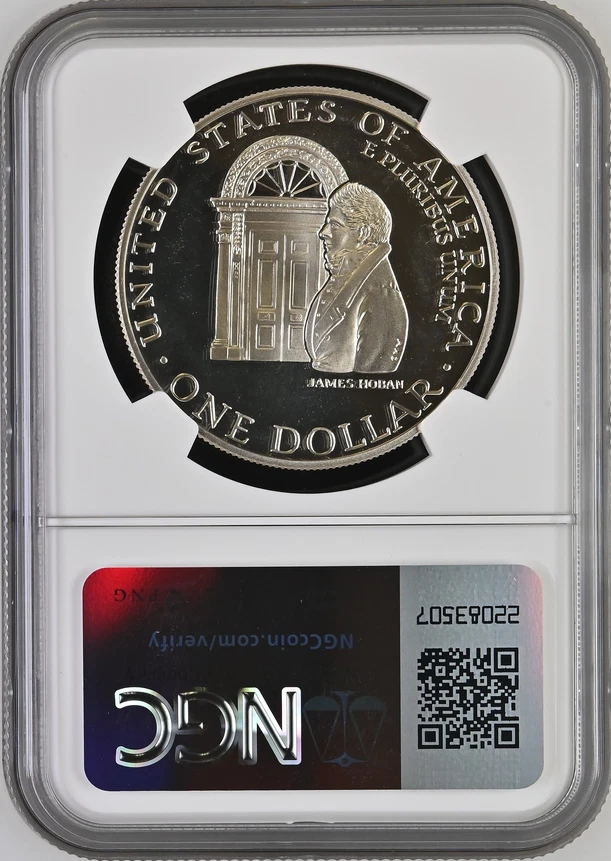 :1992-W $1 White House Commemorative Silver Dollar NGC PF 69 UC Highest Grades - Image 2 of 2