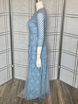 costarellos midi dress Costarellos Mellonia draped lam midi dress Costarellos
