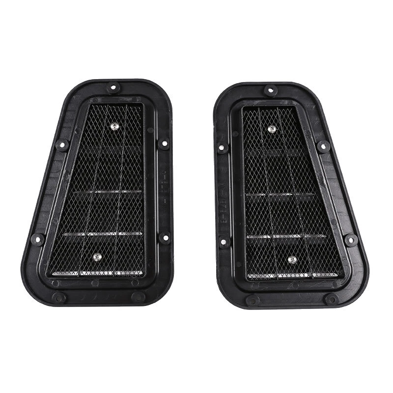 2x Panel de ventilación del capó del motor delantero negro para Land Rover Defender 90 110 130 Foto 2 de 4