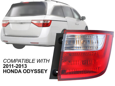 For Outer Tail Light 2011 - 2013 Honda Odyssey Passenger Right