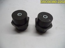 Qty  2: Electrical Insulator Standoffs 2 3/4" tall x 2 1/2" Hex