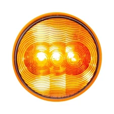United Pacific 38063B 3 LED 4” Round Light (Turn Signal) – Amber LED/Amber Lens