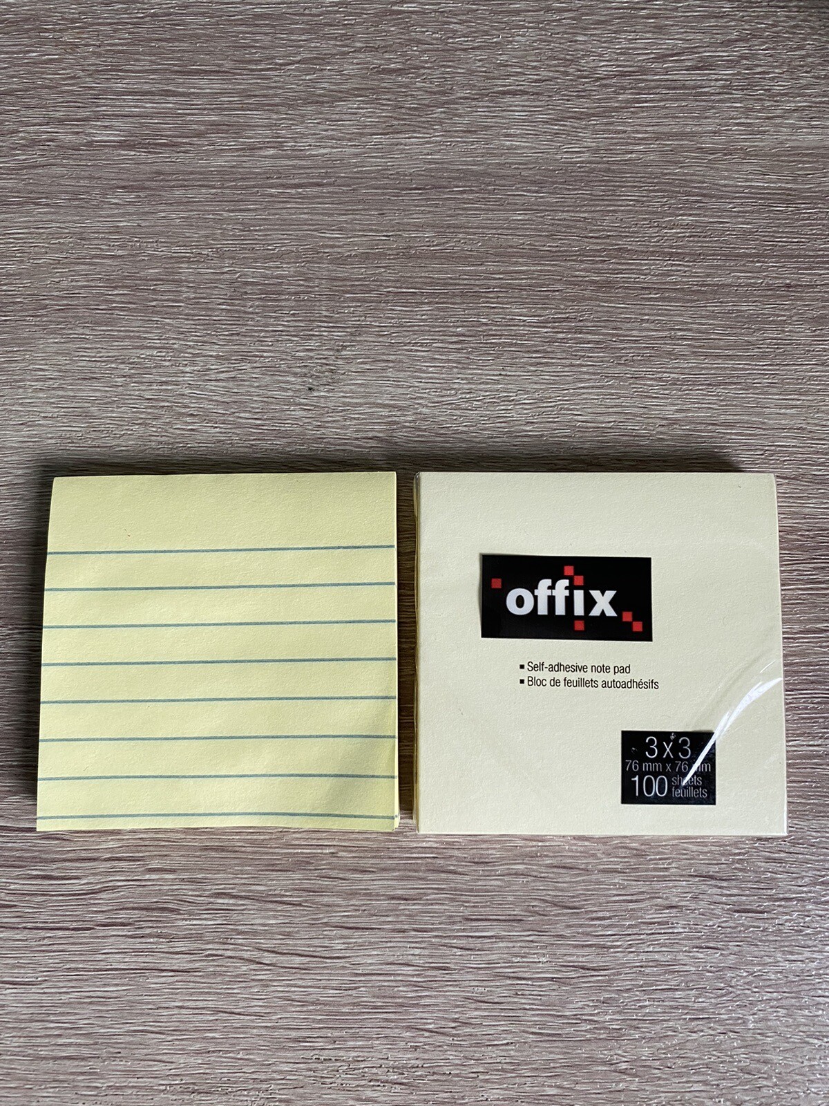 3x3 Post-it Notes 100 Sheets Ruled & Non-Ruled 2-Pack-image
