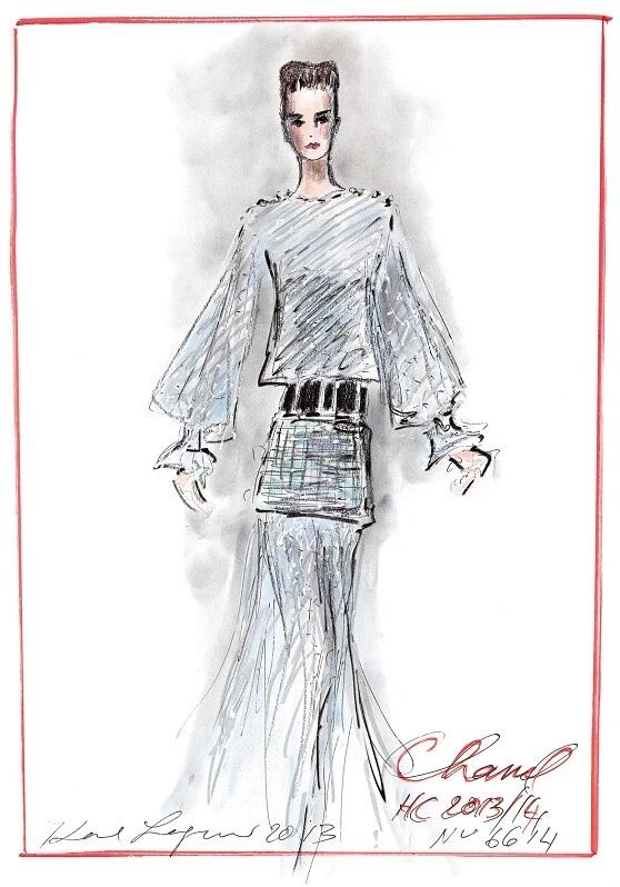 125 Karl Lagerfeld Sketches—Including 2 Of Elizabeth Taylor—On Auction |  Fortune