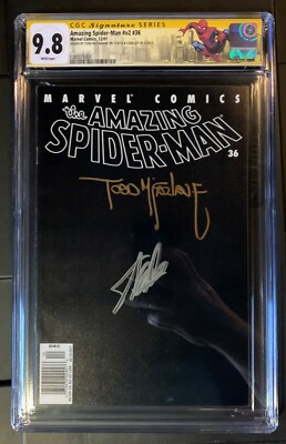 Amazing Spider-man V2 #36 CGC 9.8 SS Lee & Mcfarlane Newsstand RARE! 911 Tribute