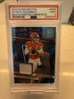 2019 SPECTRA MILESTONE RELICS NEON BLUE PRIZM PATRICK MAHOMES II /75 POP 3 PSA 9