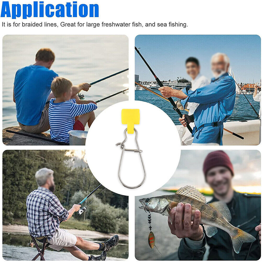 200X Fishing Sinker Slide Stainless Steel Heavy Duty Fish Line Finder