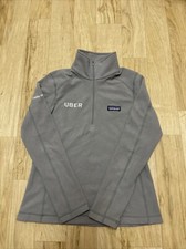 Patagonia Micro D 1/4 Zip Birch Gray Fleece Pullover Women  s XS 26278