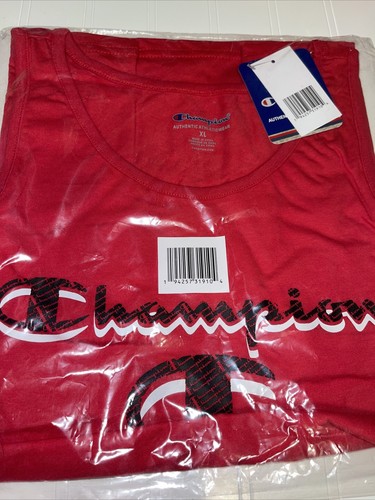 Boys Size XL Champion® Halftone Script Tank Top in Red - Picture 2 of 4