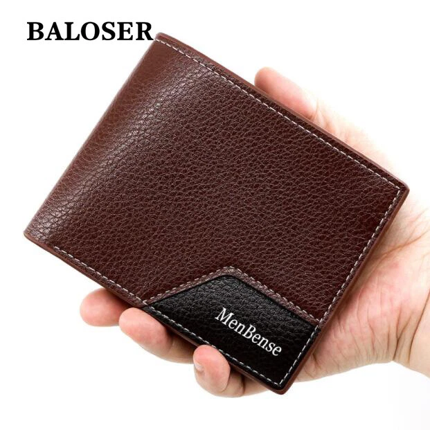 Mens large 2024 bifold leather wallets