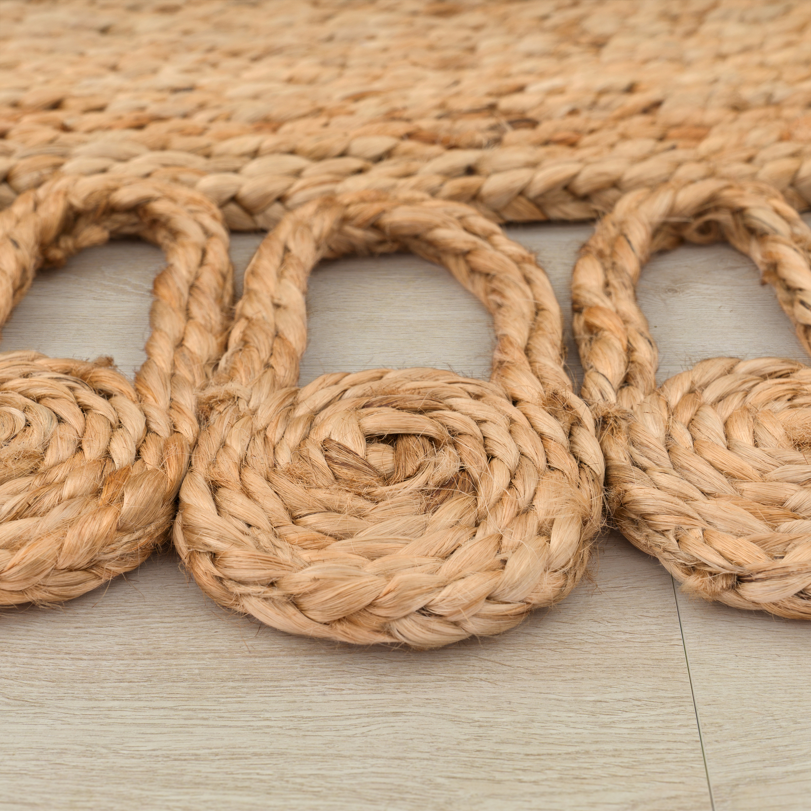 Nazar Palma Teppich, Jute-Look, Naturfarbe – 200x290 Cm, Polypropylen, 12 Mm Flor – Boho-Teppich Für Wohnzimmer & Schlafzimmer (Schwarz)
