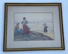 RUFUS F. ZOGBAUM ANTIQUE CHROMOLITHOGRAPH 19TH C. FREDERICK STOKES CO 1898 LITHO