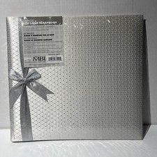 MBI Scrapbook 12x12 album - 20 top load page Brand New Silver Strands And Bow