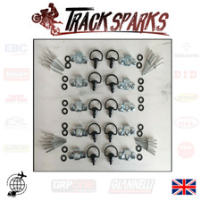 DZUS TYPE FASTENERS CLIPS D-RING QUICK RELEASE RIVET BLACK 14mm 10 pack UK STOCK