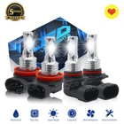 LED Headlight Bulbs Combo Kit 9005 + H11 High Low Beam 6500K White Super Bright