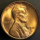 1941 LINCOLN CENT BU FRESH FROM ORIGINAL ROLL-LOT-143