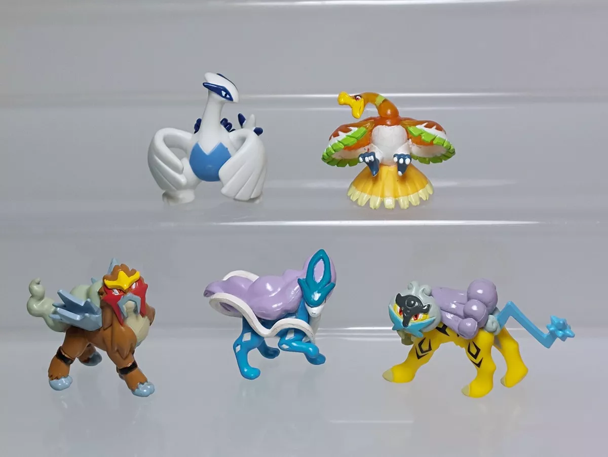 Kit Pokémon Lendário Entei Raikou Suicune Ho-oh Lugia Celebi