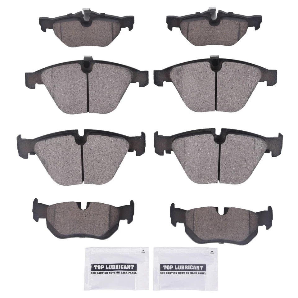 Pastillas de freno delanteras + traseras de cerámica 8 piezas para BMW 328i 328xi 328i xDrive X1 2007-2015 Foto 2 de 4