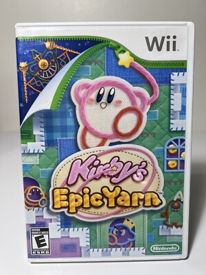 Kirby's Epic Yarn (Nintendo Wii, 2010) CIB Complete w/Manual Tested
