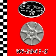 WI-2941-S 7-Spoke Racing Wheel EZ Mag Wheel Inserts Fits H&R Chassis Slot Cars
