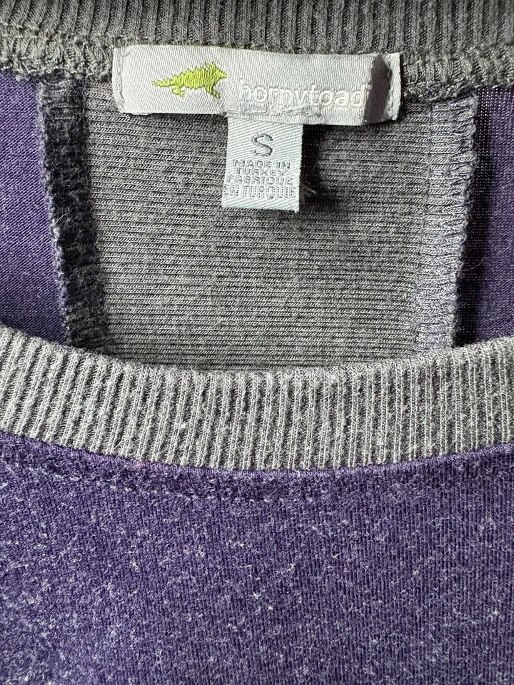 Camiseta Pullover Horny Toad Daydream Dolman Ligera Gris Púrpura Mezcla Modal S Foto 4 de 4