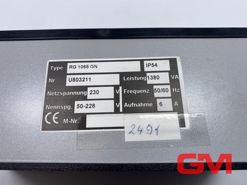 R+E Automation Schwingförderer Steuergerät RG1065GN control unit U803211 230V 6A - Picture 2 of 8