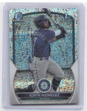 2023 Bowman Chrome #BCP-185 Edryn Rodriguez 1st Speckle Refractor #/299
