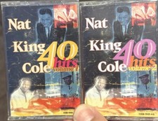 Nat King Cole 40 Hits Volumes 1 and 2 cassette tapes