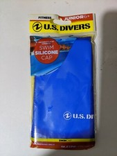 U.S. Divers Junior 6 Silicone Swim  Dive Cap Blue