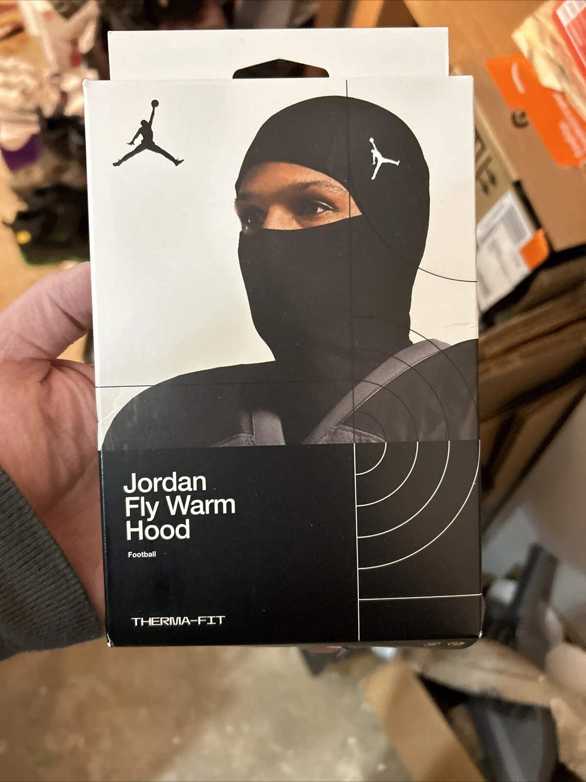 Jordan Fly Warm Hood Football Mask Shiesty Therma Fit Black Football Balaclava