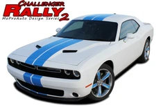 2015-2023 for Dodge Challenger Racing Stripes Rally Hood 3M Graphics Kit Decals