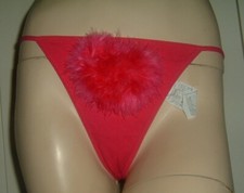 TEZENIS PERIZOMA FUCSIA POM POM PIUME TAGLIA L LINGERIE SEXY INTIMO